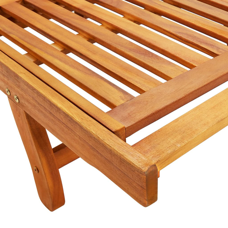 vidaXL Sun Loungers 2 pcs Solid Wood Acacia