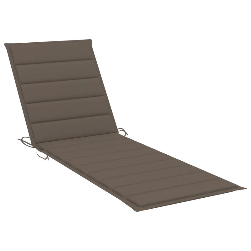 Sun Loungers 2 pcs with Cushions Solid Acacia Wood