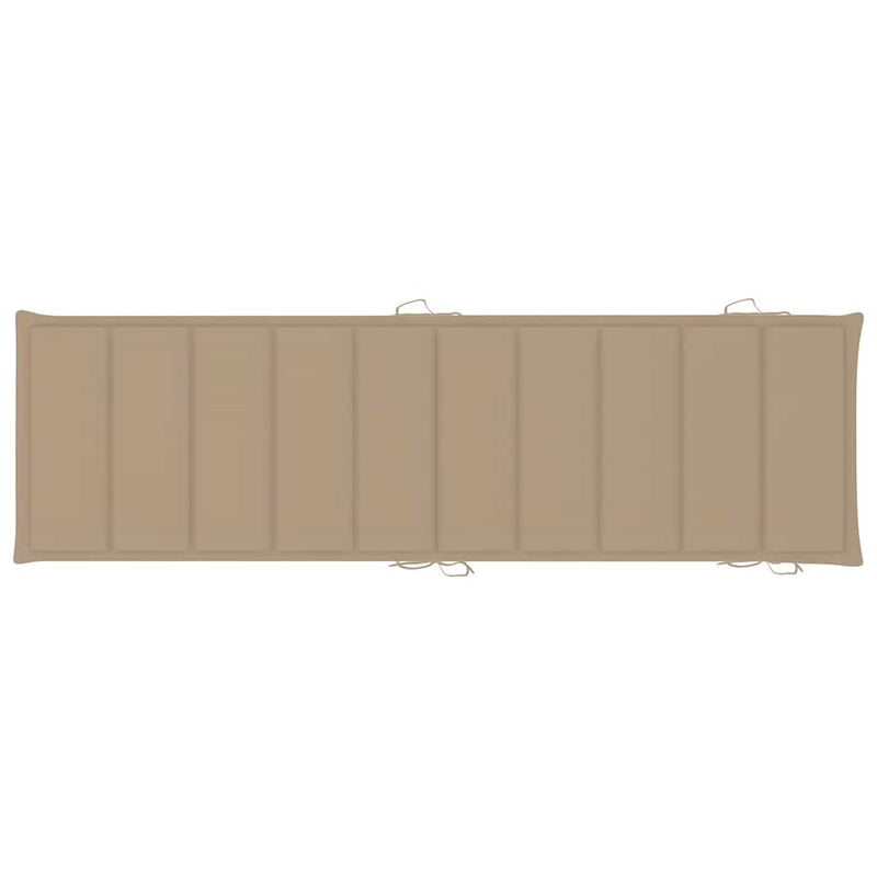 vidaXL Sun Loungers 2 pcs with Cushions Solid Wood Acacia