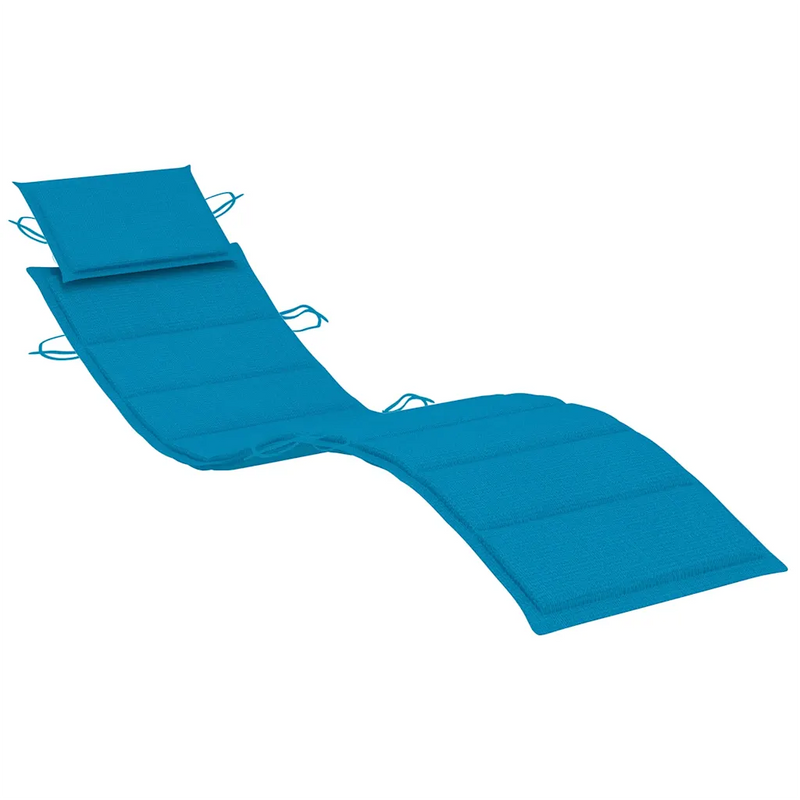 Sun Loungers 2 pcs with Cushions Solid Wood Acacia