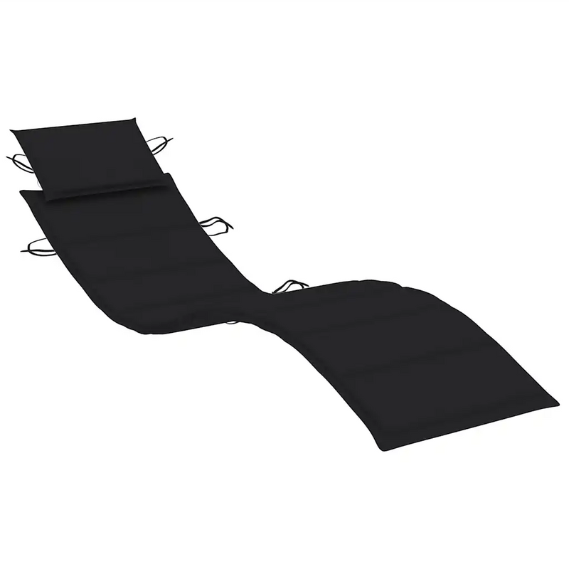 Sun Loungers 2 pcs with Cushions Solid Wood Acacia
