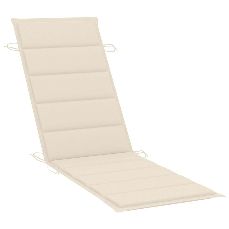vidaXL Sun Loungers 2 pcs with Table and Cushions Solid Wood Acacia