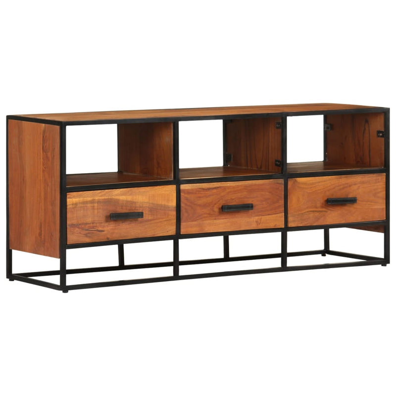 vidaXL TV Cabinet 110x30x45 cm Solid Acacia Wood