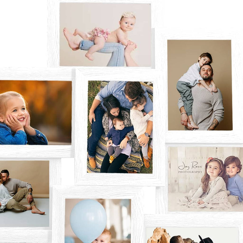 vidaXL Collage Photo Frame for Picture 10 pcs 13x18 cm White MDF