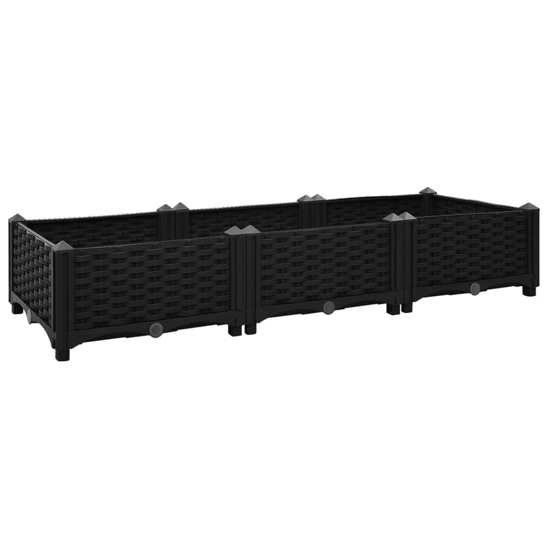 vidaXL Raised Bed 120x40x23 cm Polypropylene