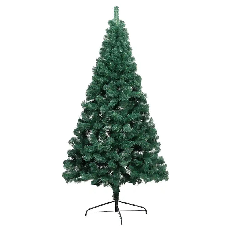 Artificial Half Pre-lit Christmas Tree with St& Green 120 cm