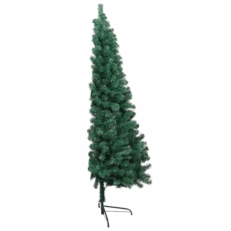 Artificial Half Pre-lit Christmas Tree with St& Green 120 cm