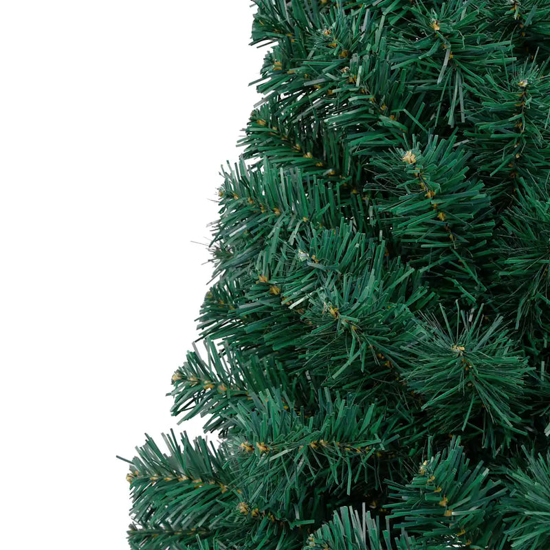 Artificial Half Pre-lit Christmas Tree with St& Green 120 cm