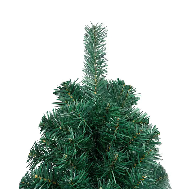 Artificial Half Pre-lit Christmas Tree with St& Green 210 cm