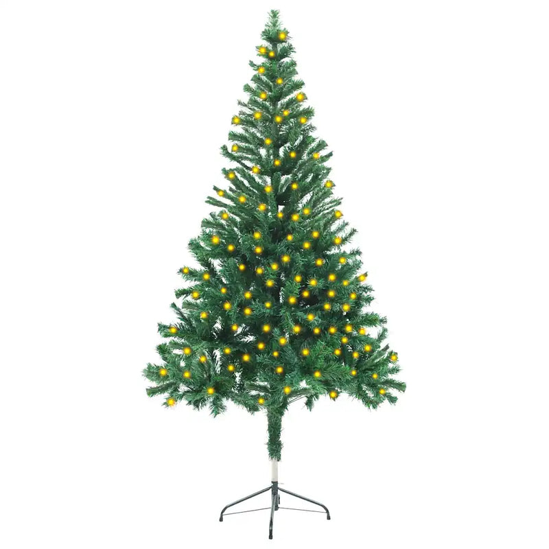 Artificial Pre-lit Christmas Tree with Stand 150cm 380 Branches