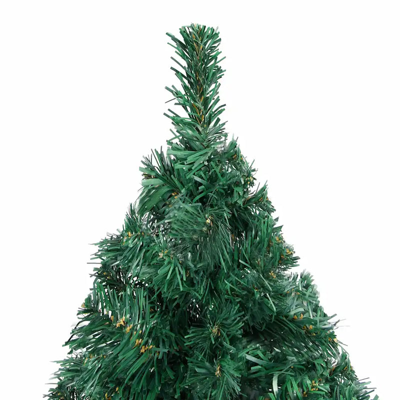 Artificial Pre-lit Christmas Tree Thick Branches Green 120 cm