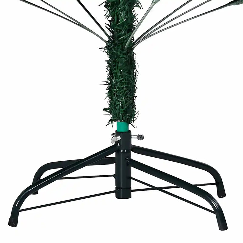 Artificial Pre-lit Christmas Tree Thick Branches Green 120 cm