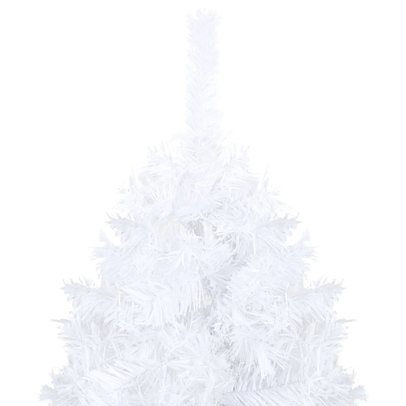 Artificial Pre-lit Christmas Tree Thick Branches White 120 cm