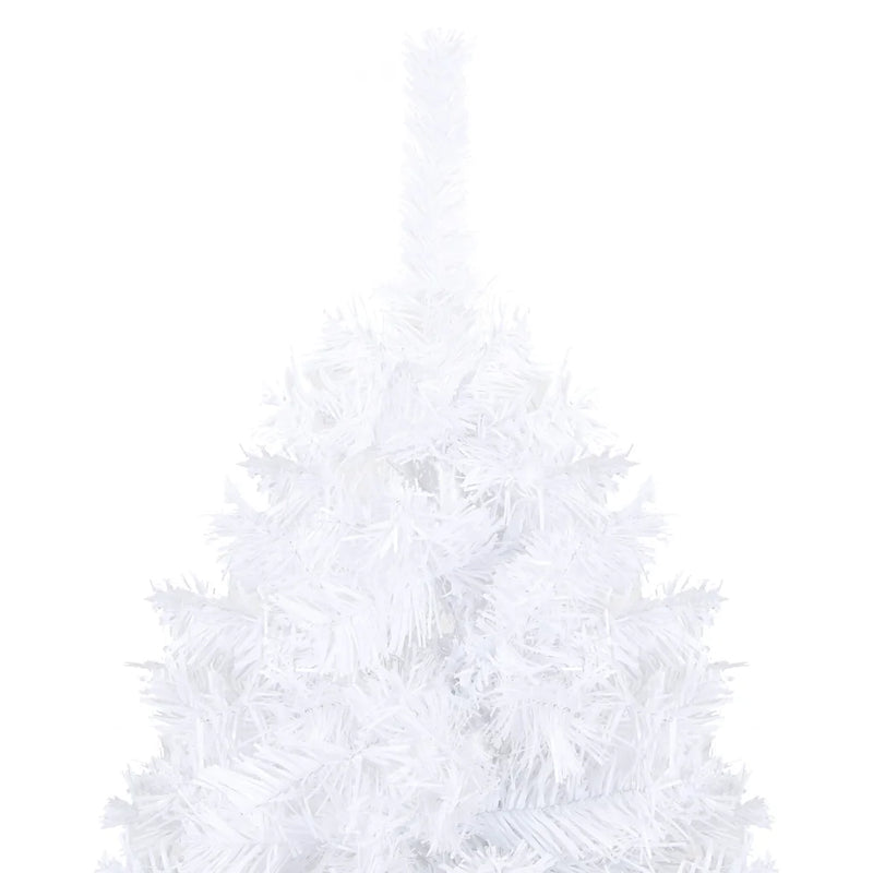 Artificial Pre-lit Christmas Tree Thick Branches White 210 cm