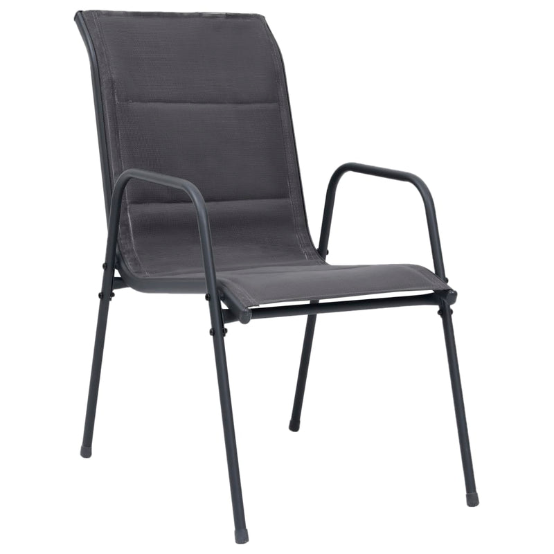 vidaXL 3 Piece Outdoor Dining Set Steel Anthracite