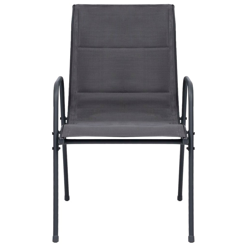 vidaXL 3 Piece Outdoor Dining Set Steel Anthracite