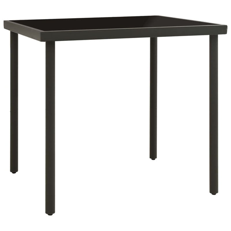 vidaXL 3 Piece Outdoor Dining Set Steel Anthracite