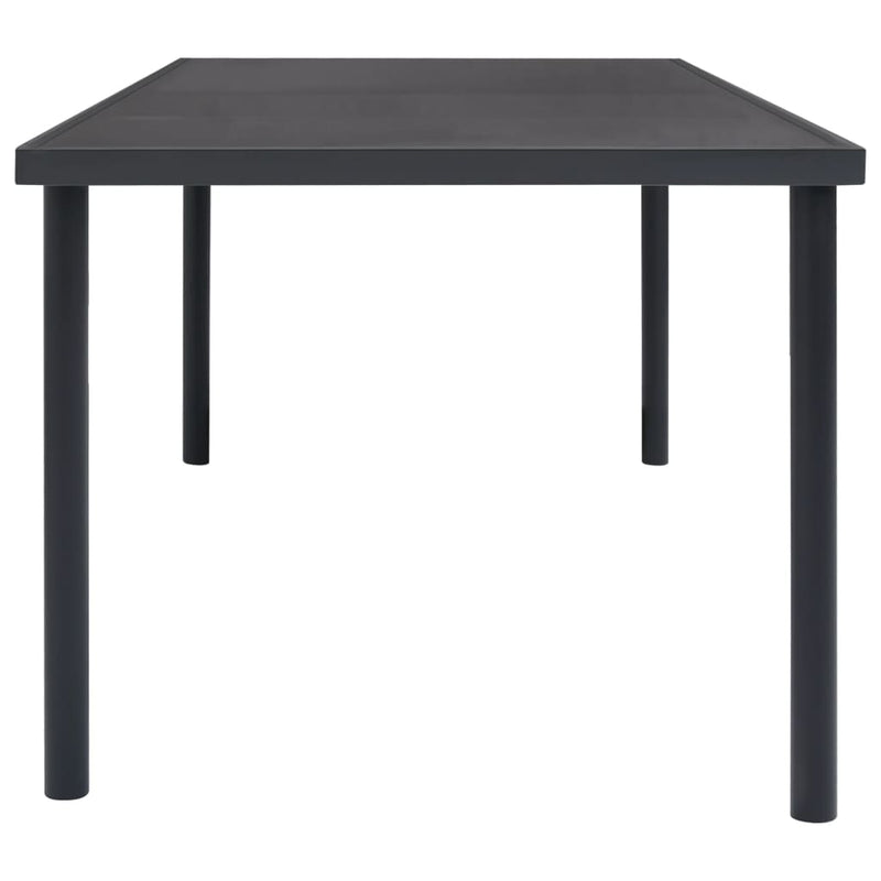 vidaXL 9 Piece Outdoor Dining Set Steel