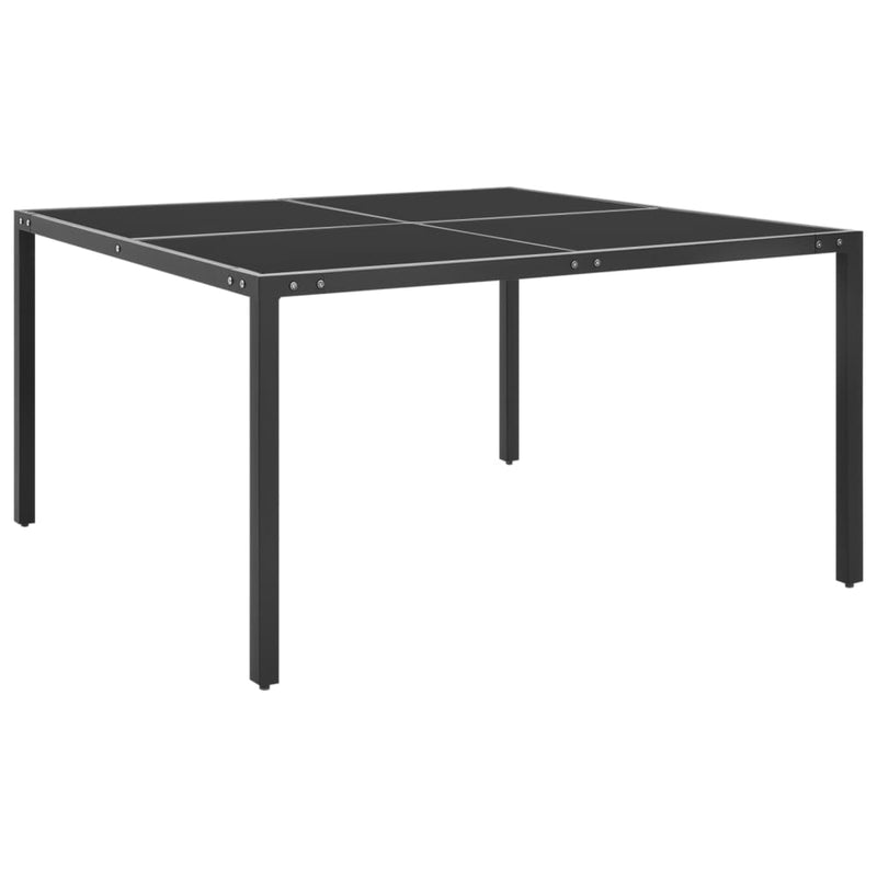 vidaXL 9 Piece Outdoor Dining Set Steel