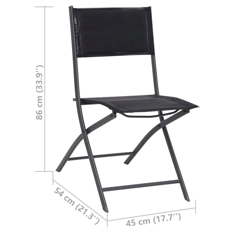 vidaXL 5 Piece Outdoor Dining Set Steel
