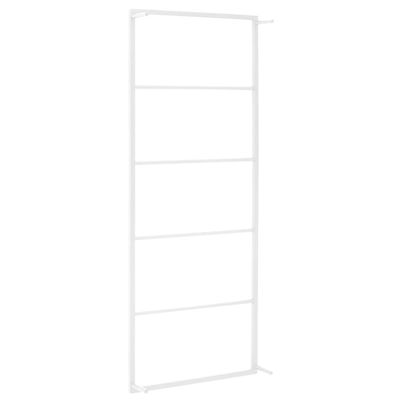 vidaXL Towel Rack White 45x10x115 cm Steel