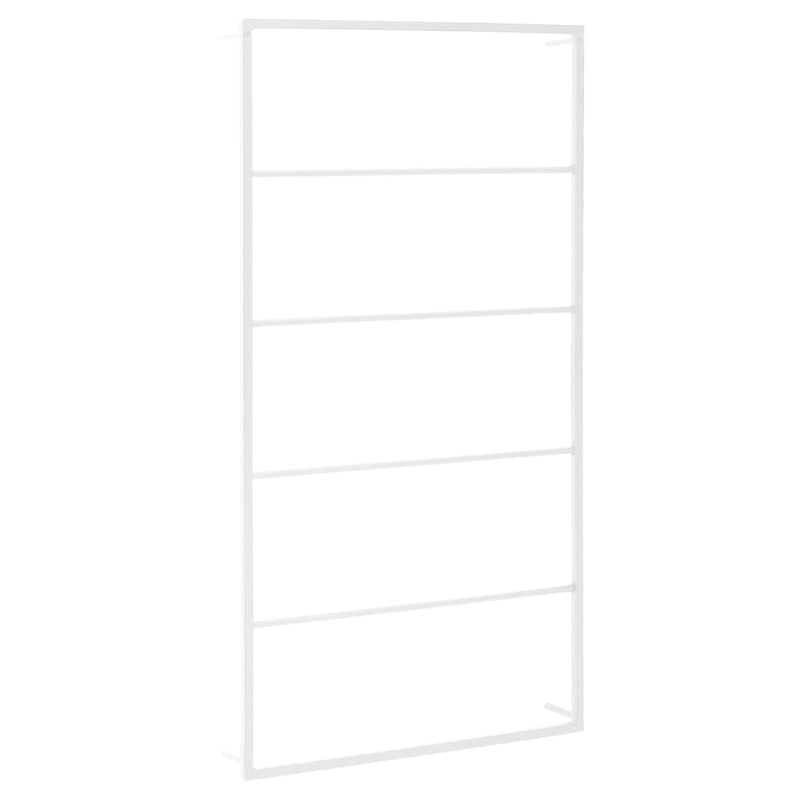 vidaXL Towel Rack White 60x10x116 cm Steel