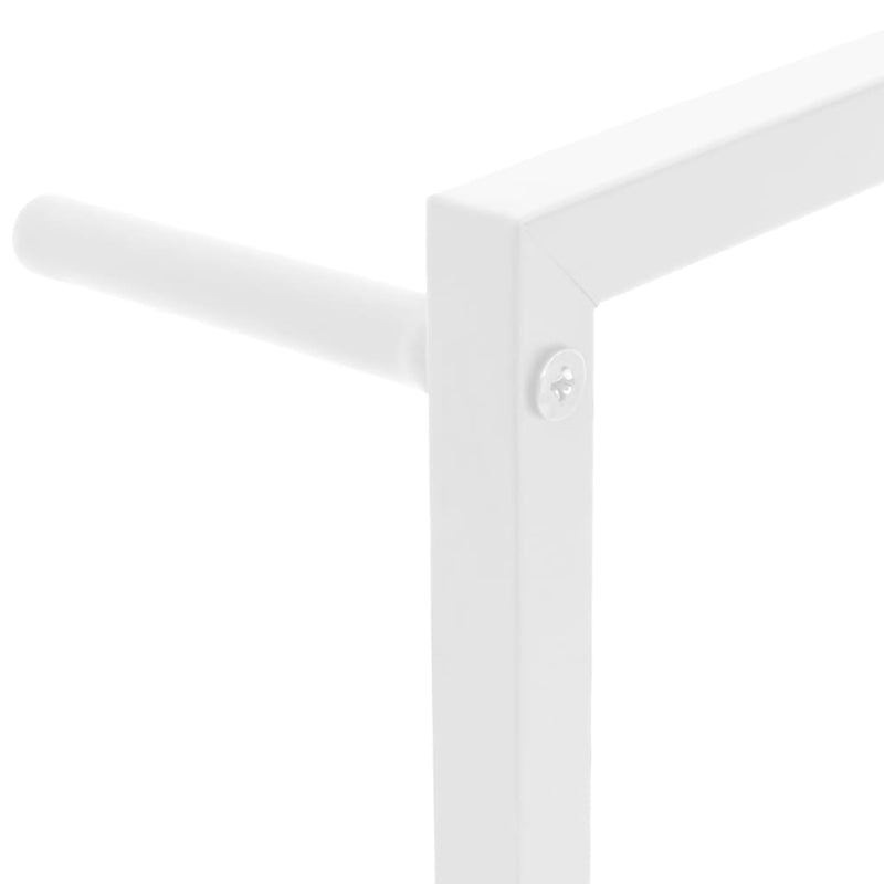 vidaXL Towel Rack White 60x10x116 cm Steel