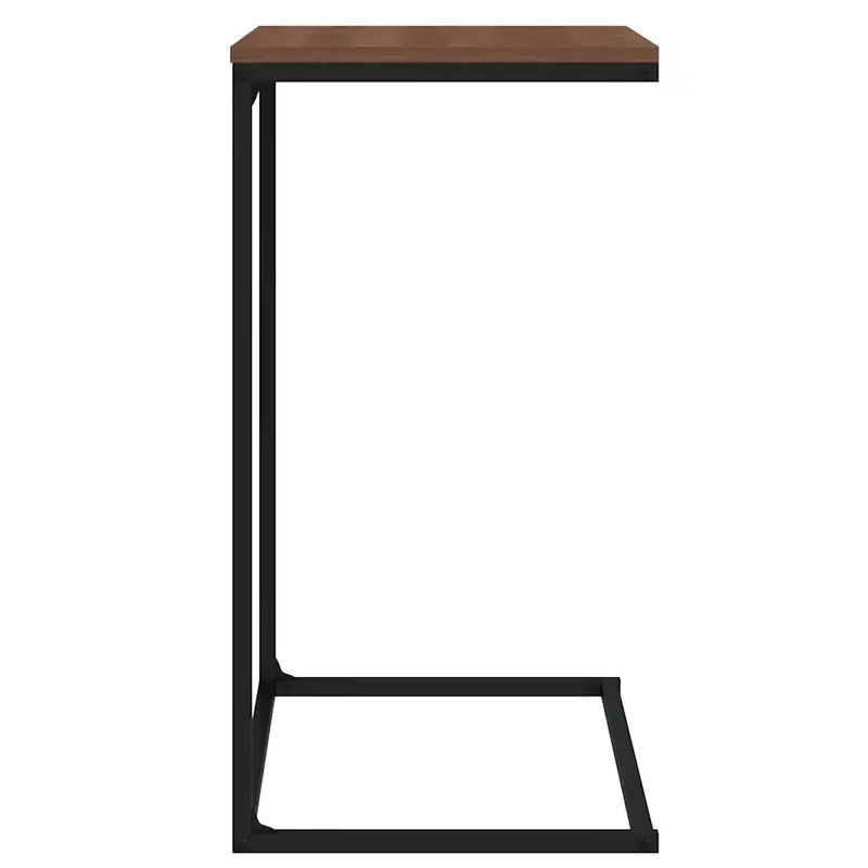 Side Table Black 55x35x66 cm Engineered Wood