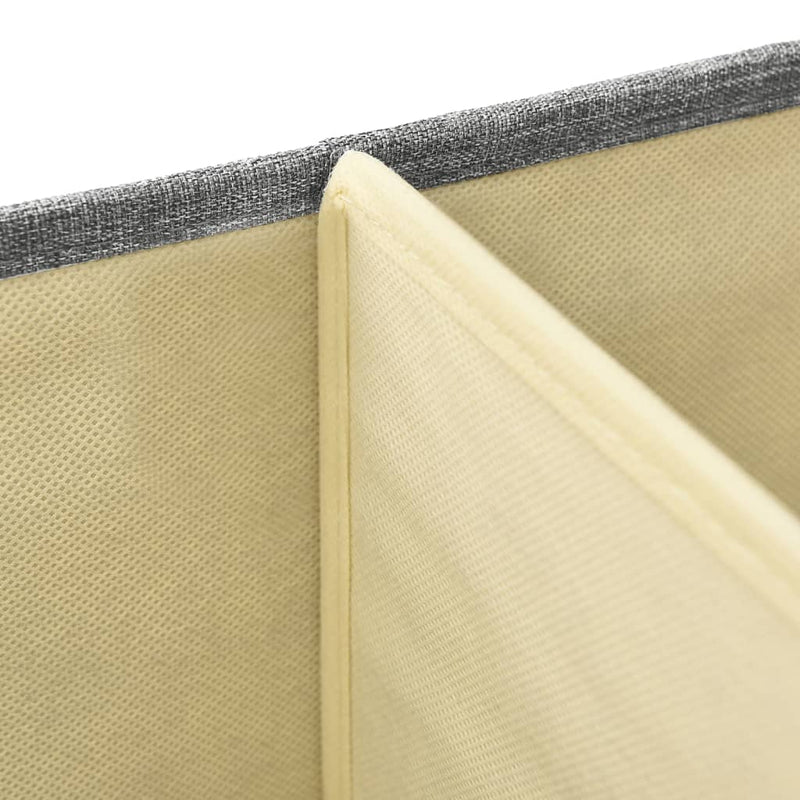 vidaXL Storage Boxes 2 pcs Fabric 50x30x25 cm Grey