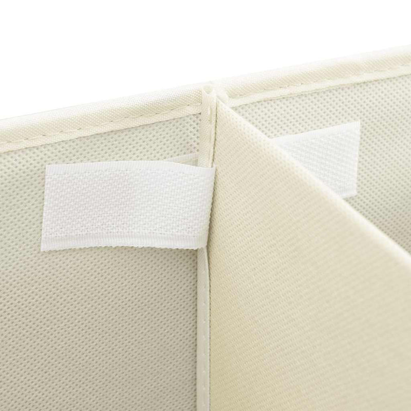 vidaXL Storage Boxes 2 pcs Fabric 50x30x25 cm Cream
