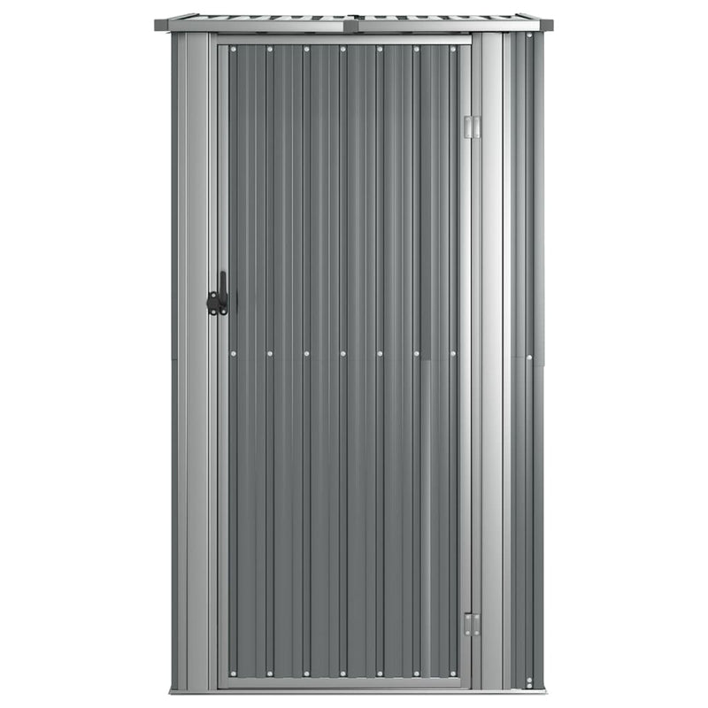 vidaXL Garden Shed Grey 118.5x97x209.5 cm Galvanised Steel