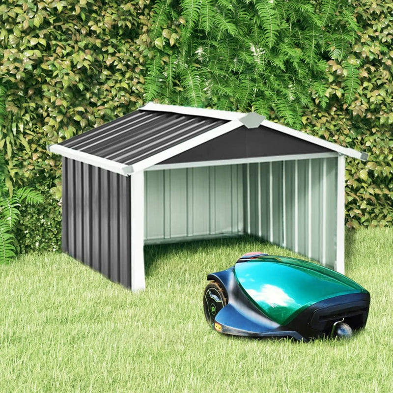 Garden Robot Lawnmower Shed 92x97x63 cm Galvanised Steel Anthracite