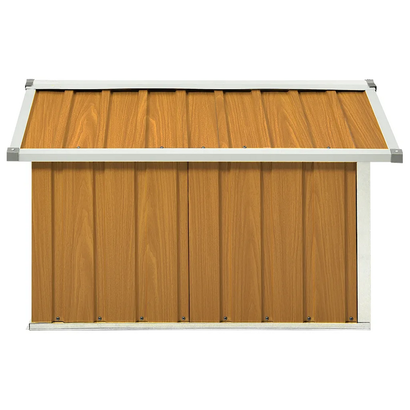 Garden Robot Lawnmower Shed 92x97x63 cm Galvanised Steel Brown