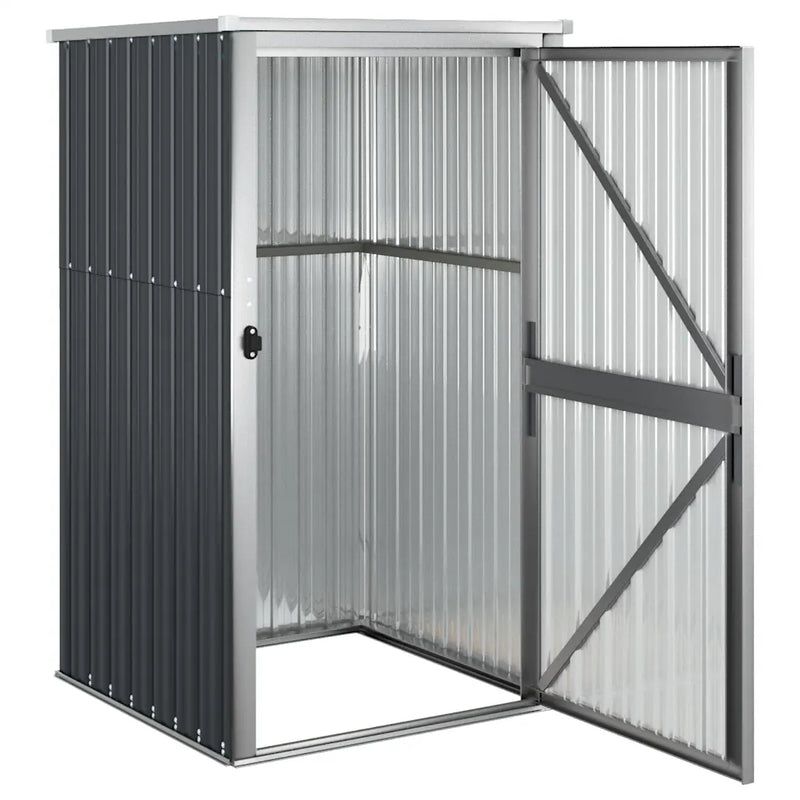 Garden Tool Shed Anthracite 88x89x161 cm Galvanised Steel