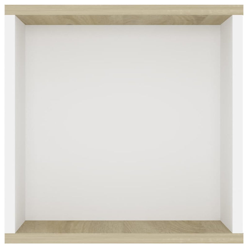 vidaXL Wall-Mounted TV Cabinet White&Sonoma Oak 102x35x35cm Engineered Wood