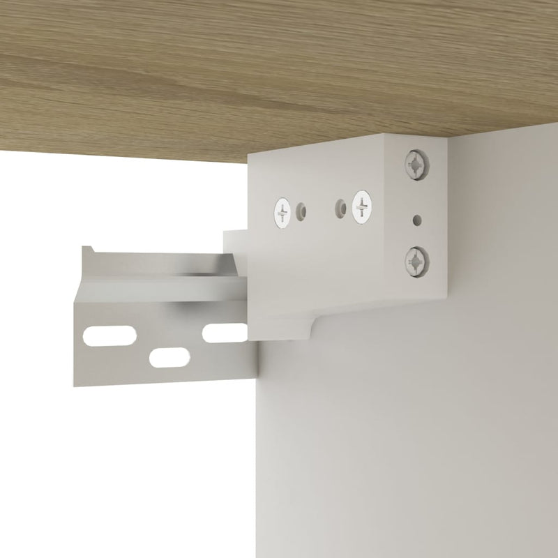 vidaXL Wall-Mounted TV Cabinet White&Sonoma Oak 102x35x35cm Engineered Wood