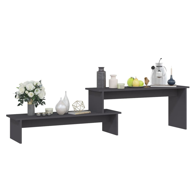 vidaXL TV Cabinet Grey 180x30x43 cm Engineered Wood