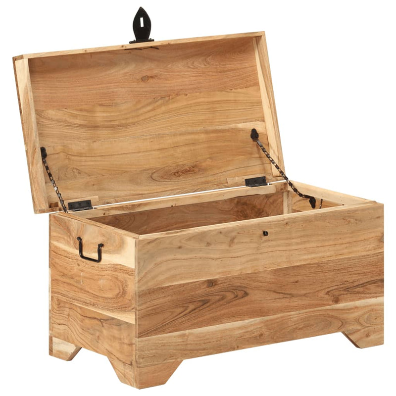 Storage Chest Solid Acacia Wood