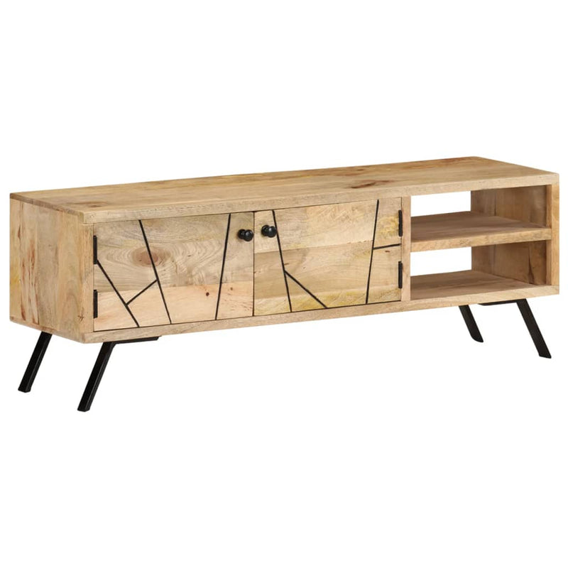 vidaXL TV Cabinet 110x30x40 cm Solid Mango Wood