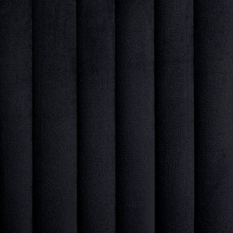 vidaXL Dining Chairs 2 pcs Black Velvet