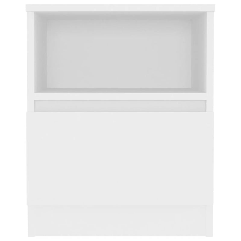 vidaXL Bed Cabinet White 40x40x50 cm Engineered Wood