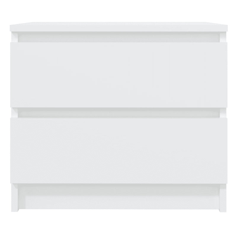 Bed Cabinets 2 pcs White 50x39x43.5 cm Engineered Wood