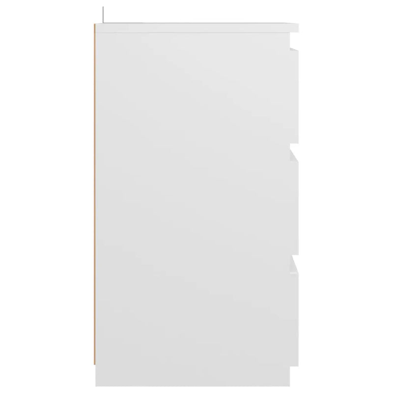 Bed Cabinet White 40x35x62.5 cm Engineered Wood