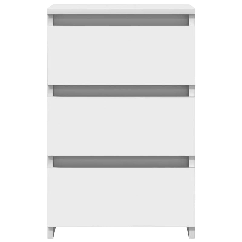vidaXL Bed Cabinets 2 pcs White 40x35x62.5 cm Engineered Wood