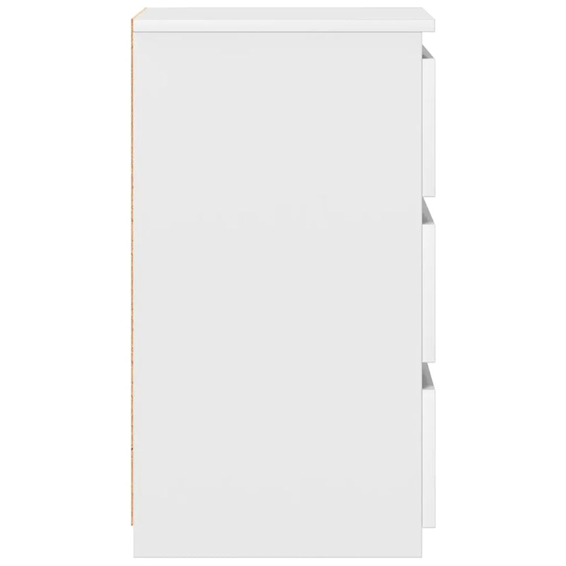 Bed Cabinets 2 pcs White 40x35x62.5 cm Engineered Wood