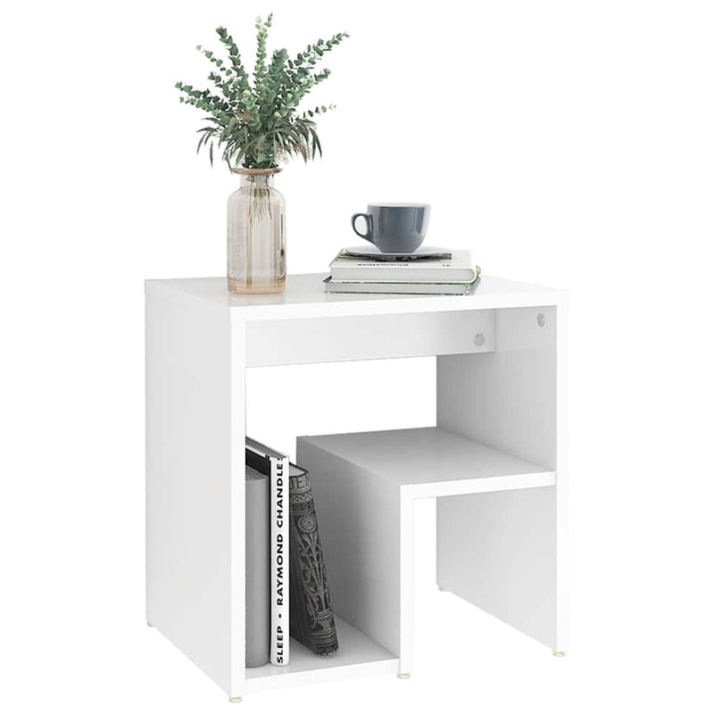 vidaXL Bed Cabinets 2 pcs White 40x30x40 cm Engineered Wood