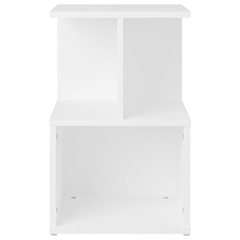 vidaXL Bedside Cabinet White 35x35x55 cm Engineered Wood