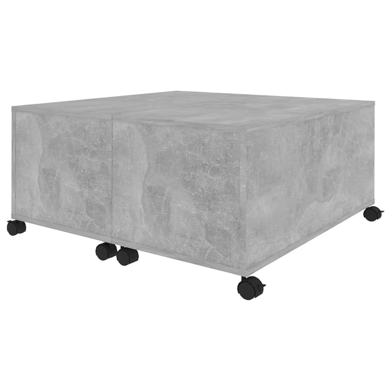 vidaXL Coffee Table Concrete Grey 75x75x38 cm Engineered Wood
