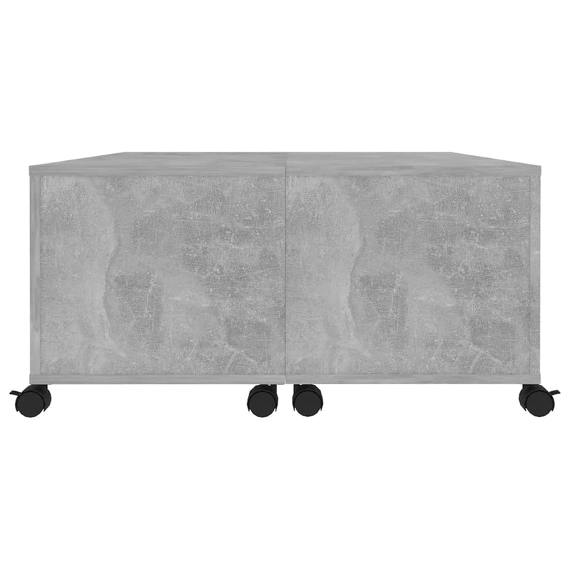 vidaXL Coffee Table Concrete Grey 75x75x38 cm Engineered Wood