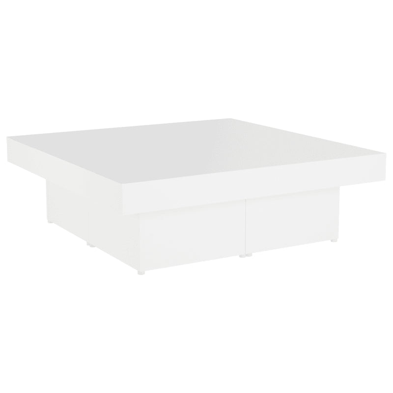 Coffee Table White 90x90x28 cm Engineered Wood